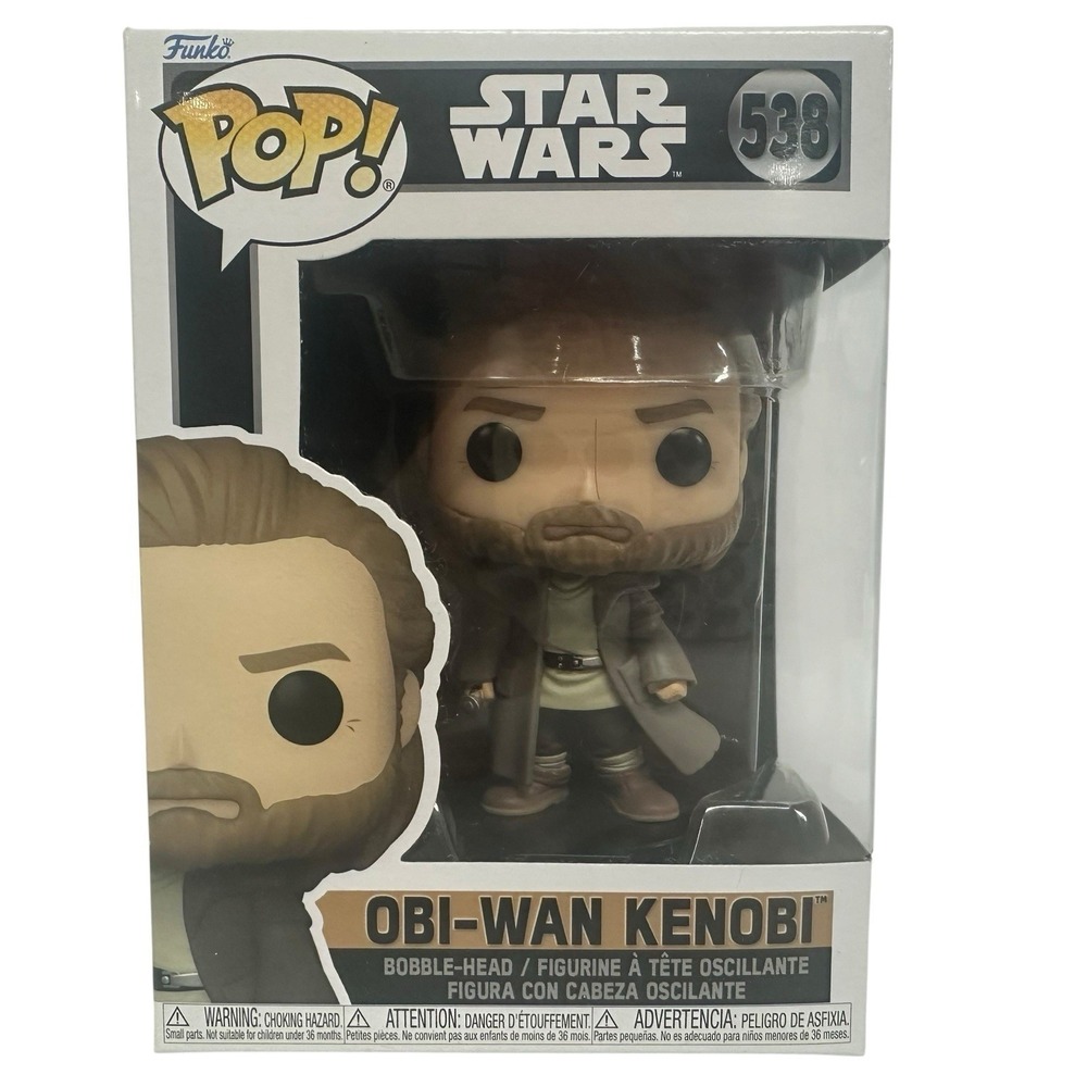 Funko POP Star Wars Obi-Wan Kenobi #538 Vinyl Bobble-Head Figure 64558 NEW
